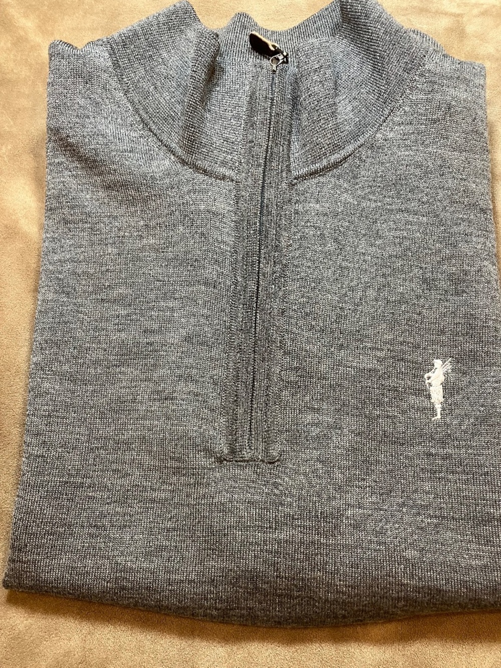 Men's Fairway and Greene Spanish Bay Gray Golf Vest Large Excellent Condition